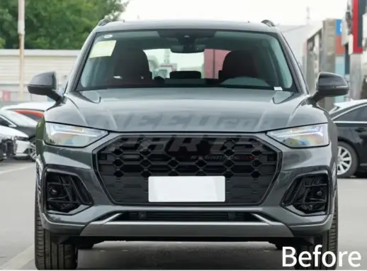 Grille For Audi Q5/Q5 S Line/SQ5 FY (SUV & Sportback) (2020-present) Facelift – RSQ5 Look, Gloss Black