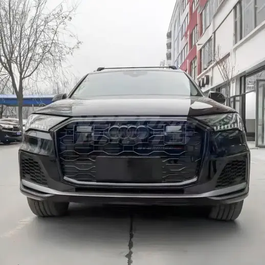 Grille For Audi Q7/Q7 S Line/SQ7 4M (SUV) (2019-2024) Facelift – Sport Look, Gloss Black