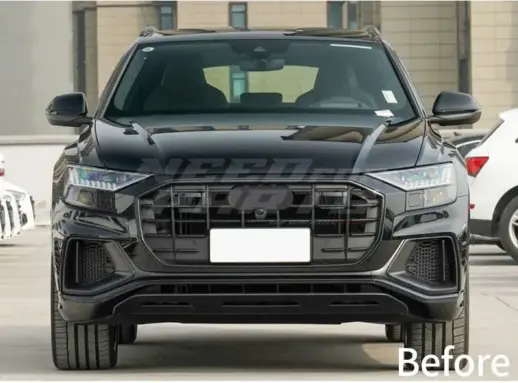 Grille For Audi Q8/Q8 S Line/SQ8 4M (SUV) Pre-Facelift – RSQ8 Look, Gloss Black