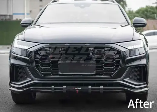 Grille For Audi Q8/Q8 S Line/SQ8 4M (SUV) Pre-Facelift – RSQ8 Look, Gloss Black