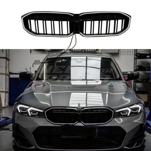 Grille For BMW 3 Series G20/G21 LCI Standard & M Sport & M340i & M340d Only – M Performance Look, Gloss Black