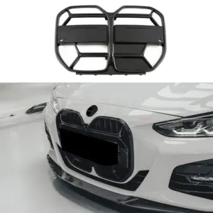 Grille Voor BMW 4 Series G26 Standard & M Sport & M440i – M4 CS Look, Hoogglans Zwart