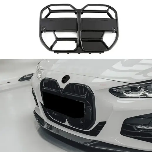 Grille For BMW 4 Series G26 Standard & M Sport & M440i Only – M4 CS Look, Gloss Black
