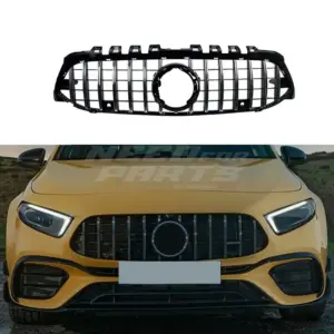Grille Voor Mercedes A Class V177/W177 Facelift Standard & AMG Line & A35 AMG – GTR Panamericana Look, Chroom