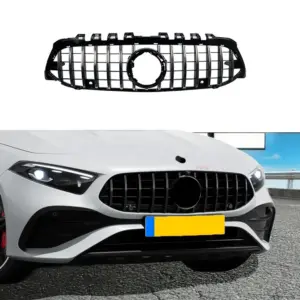 Grille Voor Mercedes A Class V177/W177 Facelift Standard & AMG Line & A35 AMG – GTR Panamericana Look, Hoogglans Zwart