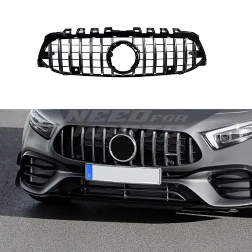 Grille For Mercedes A Class V177/W177 Pre-Facelift Standard & AMG Line & A35 AMG Only – GTR Panamericana Look, Chrome