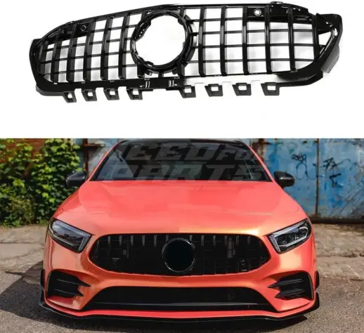 Grille For Mercedes A Class V177/W177 Pre-Facelift Standard & AMG Line & A35 AMG Only – GTR Panamericana Look, Gloss Black
