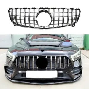 Grille Voor Mercedes A Class W176 Facelift – GTR Panamericana Look, Chroom
