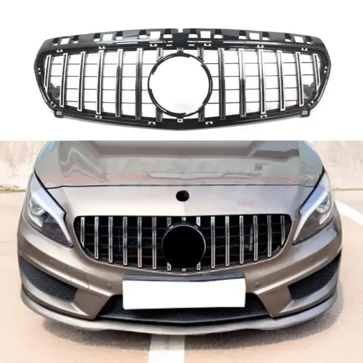 Grille For Mercedes A Class W176 Pre-Facelift Standard & AMG Line & A45 AMG Only – GTR Panamericana Look, Chrome