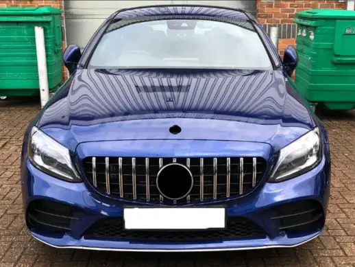 Grille For Mercedes C Class A205/C205/S205/W205 Facelift Standard & AMG Line & C43 AMG Only – GTR Panamericana Look, Chrome