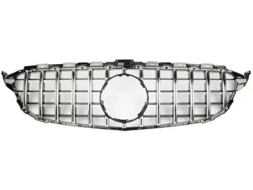 Grille For Mercedes C Class A205/C205/S205/W205 Facelift Standard & AMG Line & C43 AMG Only – GTR Panamericana Look, Chrome