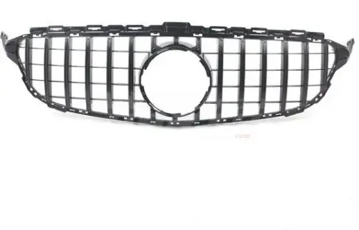 Grille For Mercedes C Class A205/C205/S205/W205 Pre-Facelift Standard & AMG Line & C43 AMG & C450 AMG Only – GTR Panamericana Look, Gloss Black