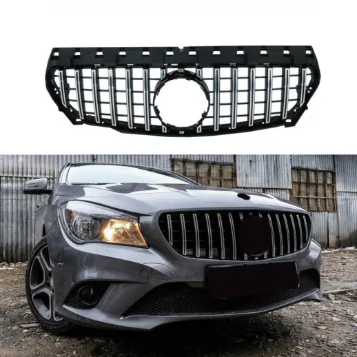 Grille For Mercedes CLA Class C117/X117 Standard & AMG Line & CLA45 AMG Only – GTR Panamericana Look, Chrome