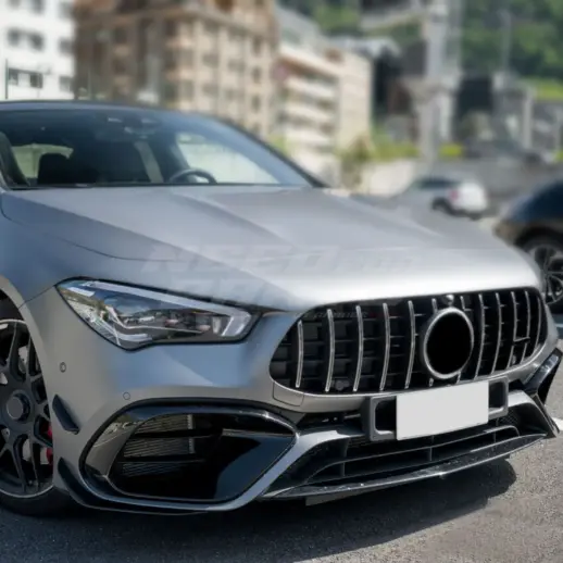 Grille For Mercedes CLA Class C118/X118 Pre-Facelift Standard & AMG Line & CLA35 AMG Only – GTR Panamericana Look, Chrome
