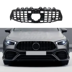 Grille Voor Mercedes CLA X118/C118 Pre-Facelift Standard & AMG Line & CLA35 AMG – GTR Panamericana Look, Hoogglans Zwart
