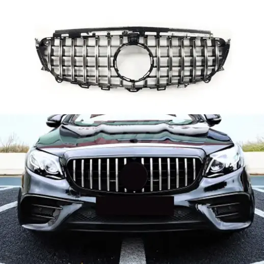 Grille For Mercedes E Class A238/C238/S213/W213 Pre-Facelift Standard & AMG Line & E43 AMG & E53 AMG Only – GTR Panamericana Look, Chrome