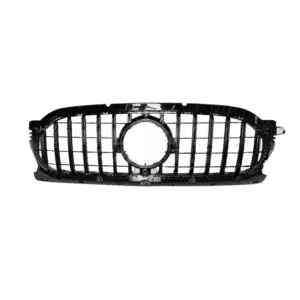 Grille Voor Mercedes GLA H247 Pre-Facelift Standard – GTR Panamericana Look, Hoogglans Zwart