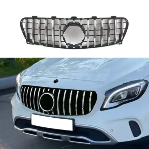 Grille For Mercedes GLB Class X247 (2019-2023) Pre-Facelift AMG Line & GLB35 AMG Only – GTR Panamericana Look, Chrome