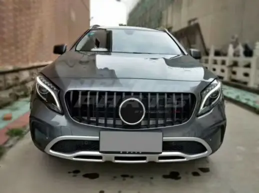 Grille For Mercedes GLB Class X247 (2019-2023) Pre-Facelift AMG Line & GLB35 AMG Only – GTR Panamericana Look, Gloss Black
