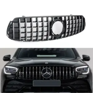 Grille Voor Mercedes GLC C253/X253 Facelift AMG Line & GLC43 AMG – GTR Panamericana Look, Chroom