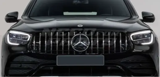 Grille For Mercedes GLC Class C253/X253 Facelift AMG Line & GLC43 AMG Only – GTR Panamericana Look, Chrome