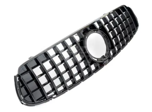 Grille For Mercedes GLC Class C253/X253 Facelift AMG Line & GLC43 AMG Only – GTR Panamericana Look, Gloss Black