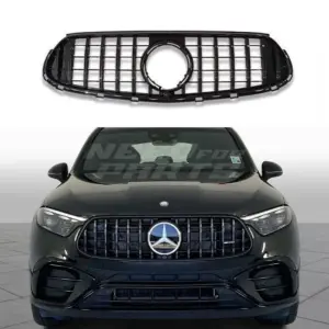 Grille Voor Mercedes GLC C254/X254 AMG Line & GLC43 AMG – GTR Panamericana Look, Hoogglans Zwart