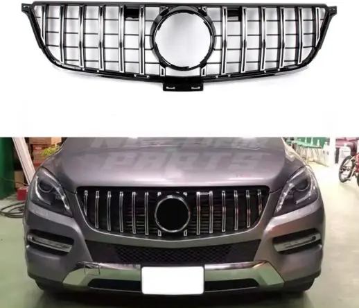Grille For Mercedes GLE Class W166 Standard & AMG Line & GLE43 AMG & GLE450 AMG Only – GTR Panamericana Look, Chrome