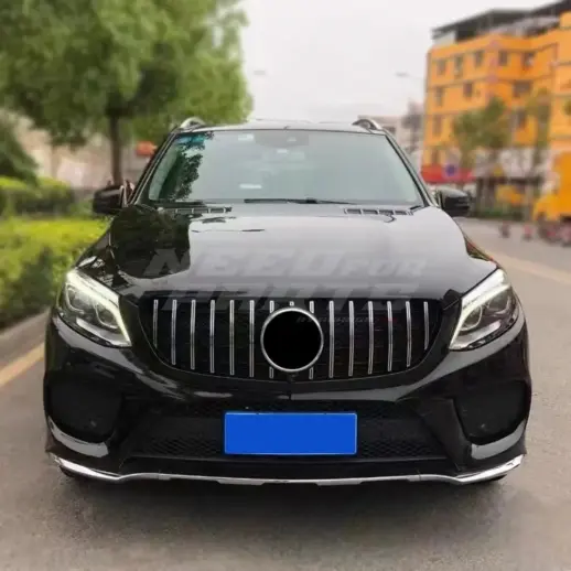 Grille For Mercedes GLE Class W166 Standard & AMG Line & GLE43 AMG & GLE450 AMG Only – GTR Panamericana Look, Chrome