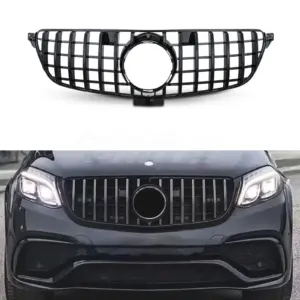 Grille Voor Mercedes GLE W166 Standard & AMG Line & GLE43 AMG & GLE450 AMG – GTR Panamericana Look, Hoogglans Zwart