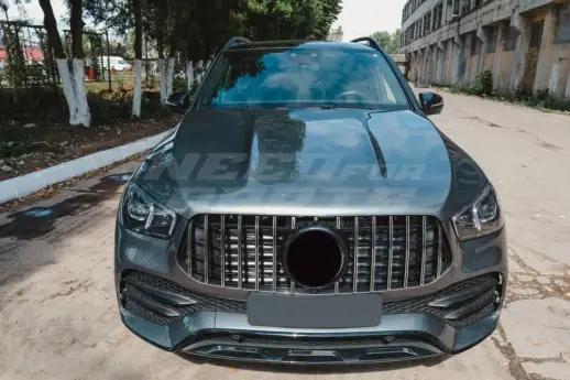 Grille For Mercedes GLE Class W167 (2019-2023) Pre-Facelift AMG Line & GLE53 AMG Only – GTR Panamericana Look, Chrome