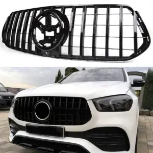 Grille Voor Mercedes GLE C167/W167 Pre-Facelift AMG Line & GLE53 AMG – GTR Panamericana Look, Hoogglans Zwart