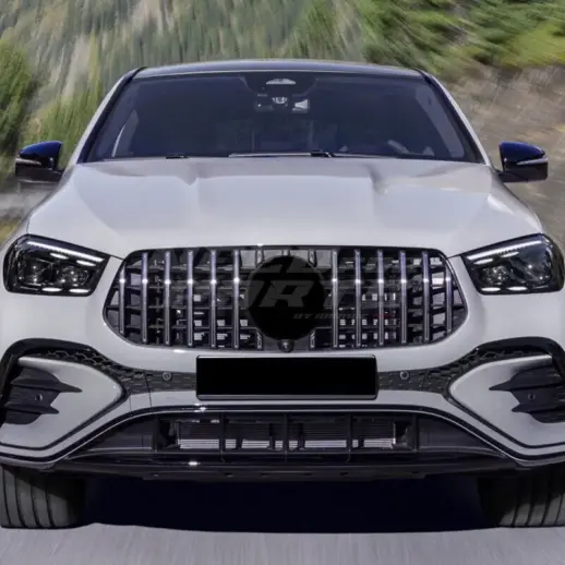 Grille For Mercedes GLE Class W167 (2023-present) Facelift AMG Line & GLE53 AMG Only – GTR Panamericana Look, Chrome
