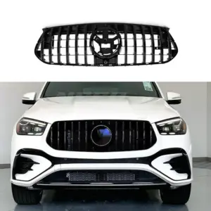 Grille Voor Mercedes GLE C167/W167 Facelift AMG Line & GLE53 AMG – GTR Panamericana Look, Hoogglans Zwart