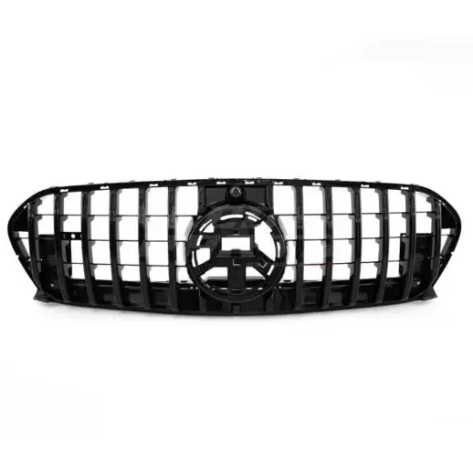 Grille For Mercedes GLE Class W167 (2023-present) Facelift AMG Line & GLE53 AMG Only – GTR Panamericana Look, Gloss Black