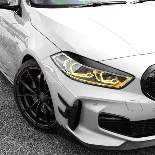 Headlight Covers For BMW 1 Series F40 (2019-2024) Standard & M Sport & M135i Only – Sport Look, Gloss Black