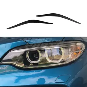 Headlight Covers Voor BMW 2 Series F23/F22 – M Performance Look, Hoogglans Zwart