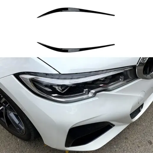 Headlight Covers For BMW 3 Series G20/G21 Pre-LCI Standard & M Sport & M340d & M340i Only – M Performance Look, Gloss Black