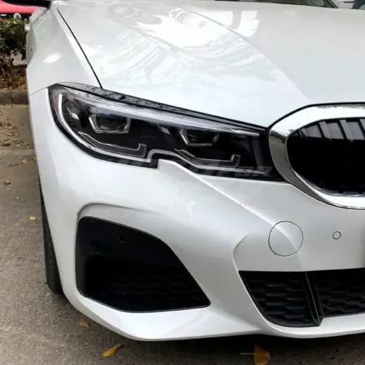 Headlight Covers For BMW 3 Series G20/G21 Pre-LCI Standard & M Sport & M340d & M340i Only – M Performance Look, Gloss Black