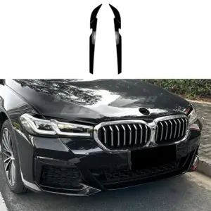 Headlight Covers Voor BMW 5 Series G30/G31 LCI Standard & M Sport & M550i – M Performance Look, Hoogglans Zwart