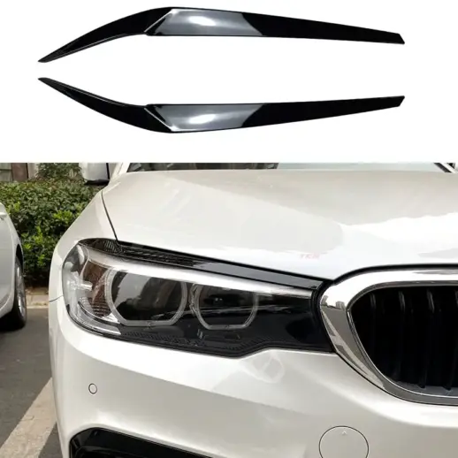 Headlight Covers For BMW 5 Series G30/G31 Pre-LCI Standard & M Sport & M550d & M550i Only – M Performance Look, Gloss Black