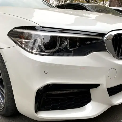 Headlight Covers For BMW 5 Series G30/G31 Pre-LCI Standard & M Sport & M550d & M550i Only – M Performance Look, Gloss Black