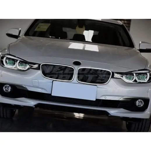 LED Double Line Grille For BMW 3 Series F30/F31 Standard & M Sport Only – M Performance Look, Gloss Black