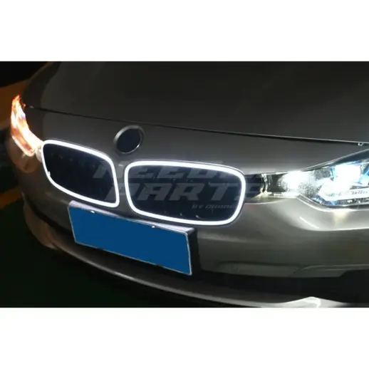 LED Double Line Grille For BMW 3 Series F30/F31 Standard & M Sport Only – M Performance Look, Gloss Black