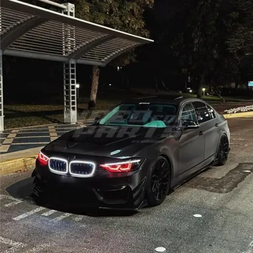 LED Double Line Grille For BMW 5 Series F10/F11 Standard & M Sport & M550d Only – M Performance Look, Gloss Black