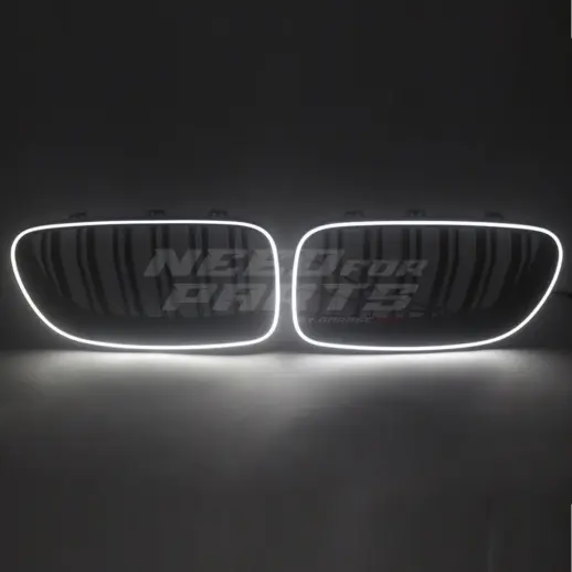 LED Double Line Grille For BMW 5 Series F10/F11 Standard & M Sport & M550d Only – M Performance Look, Gloss Black
