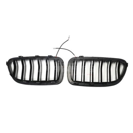 LED Double Line Grille For BMW 5 Series F10/F11 Standard & M Sport & M550d Only – M Performance Look, Gloss Black