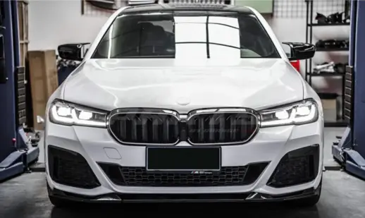 LED Double Line Grille For BMW 5 Series G30/G31 LCI Standard & M Sport & M550i Only – M Performance Look, Gloss Black