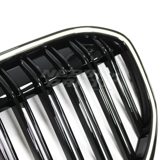 LED Double Line Grille For BMW 7 Series G11/G12 LCI Standard & M Sport & M760Li Only – M Performance Look, Gloss Black