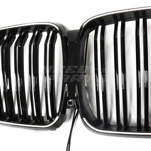 LED Double Line Grille For BMW X5 F95/G05 Pre-LCI Standard & M Sport & M50d & M50i & X5M Only – M Performance Look, Gloss Black